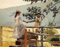 Homer, Winslow - On the Stile